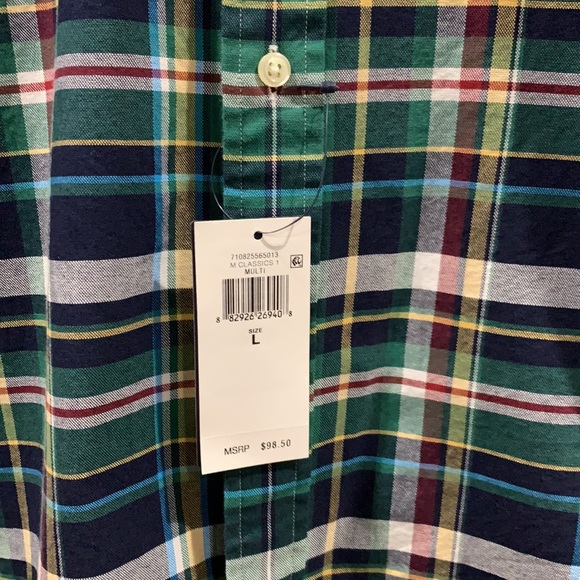 Polo RL classic fit plaid Oxford shirt NWT - Picture 8 of 8